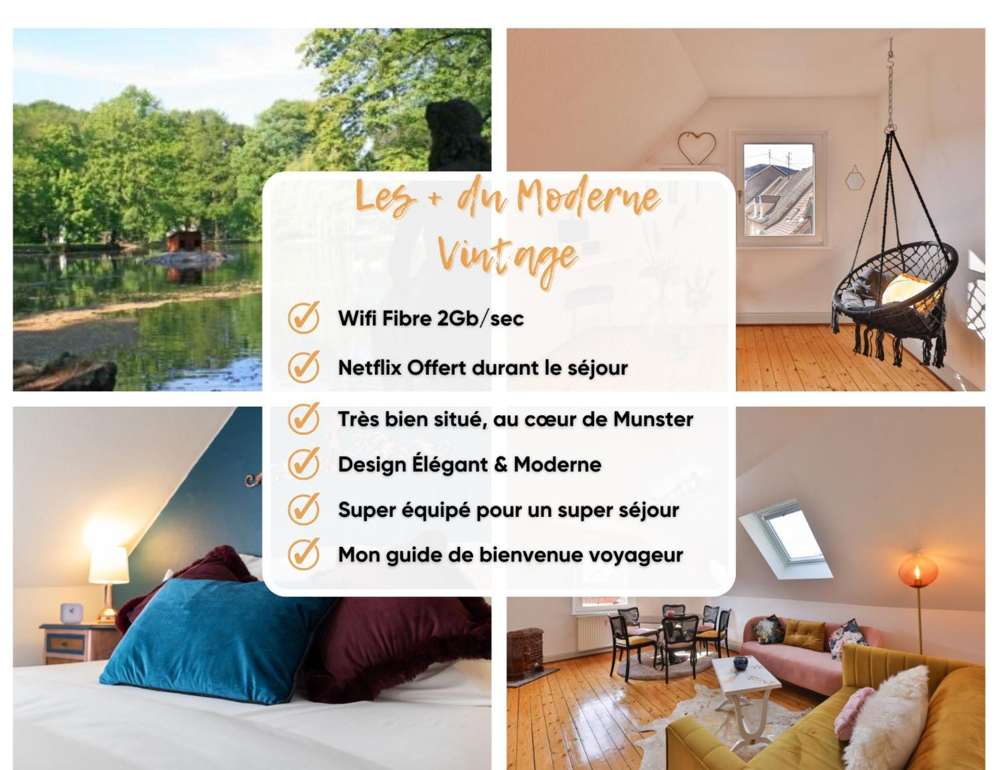 Le Moderne Vintage Hyper Centre,3 Chambres, Neuf Au Calme, 3 Etoiles مونستر المظهر الخارجي الصورة